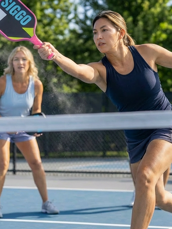 Player on court