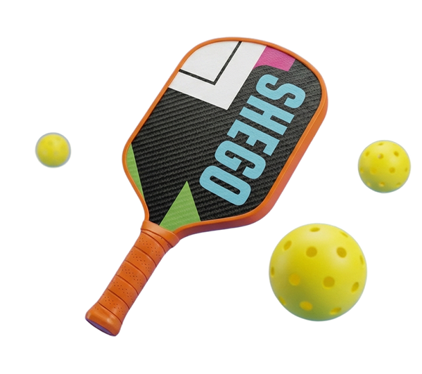 Shego pickleball paddle and balls